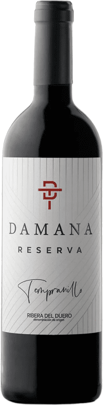 19,95 € Free Shipping | Red wine Tábula Damana Reserve D.O. Ribera del Duero Castilla y León Spain Tempranillo Bottle 75 cl
