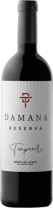 14,95 € Spedizione Gratuita | Vino Rosso Tábula Damana Riserva D.O. Ribera del Duero Castilla y León Spagna Tempranillo 75 cl