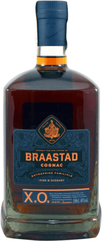 79,95 € Kostenloser Versand | Cognac Braastad. XO Frankreich Flasche 1 L