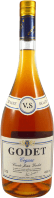 42,95 € Spedizione Gratuita | Cognac Godet VS Cuvée Jean Godet A.O.C. Cognac Francia Bottiglia 1 L