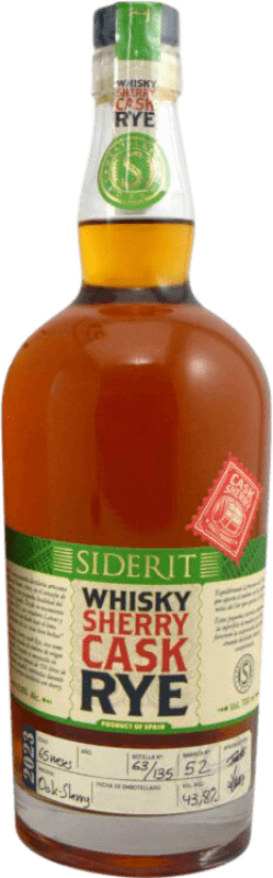76,95 € Envoi gratuit | Single Malt Whisky Siderit Sherry Cask Rye Espagne Bouteille 70 cl