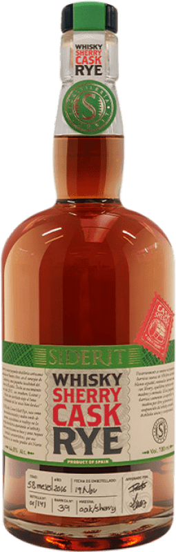 121,95 € Spedizione Gratuita | Whisky Single Malt Siderit Sherry Cask Finish — Affinato in Botte, Rye Spagna 70 cl