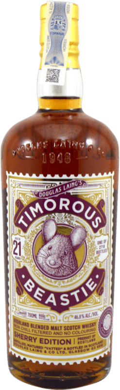 196,95 € Free Shipping | Whisky Blended Douglas Laing's Timorous Beastie Sherry Edition United Kingdom 21 Years Bottle 70 cl