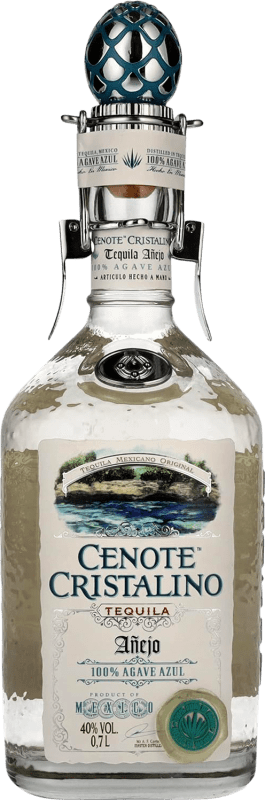 84,95 € 免费送货 | 龙舌兰 Cenote Cristalino 墨西哥 瓶子 70 cl