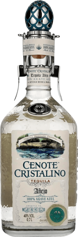 88,95 € Spedizione Gratuita | Tequila Cenote Cristalino Messico Bottiglia 70 cl