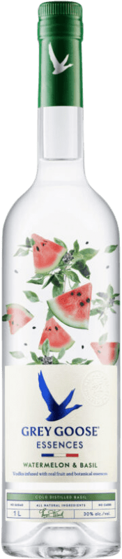 62,95 € 免费送货 | 伏特加 Grey Goose Essences Watermelon & Basil 法国 瓶子 1 L