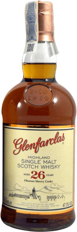 401,95 € Envío gratis | Whisky Single Malt Glenfarclas Oloroso Sherry Cask Finish — Acabado en Barrica Reino Unido 26 Años 70 cl