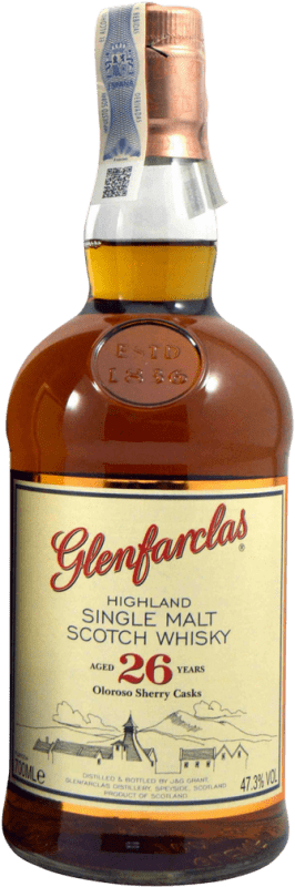 362,95 € Envio grátis | Whisky Single Malt Glenfarclas Oloroso Sherry Cask Reino Unido 26 Anos Garrafa 70 cl