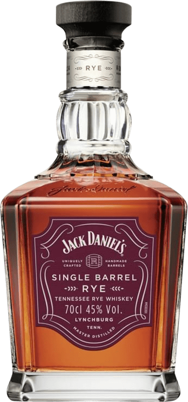 98,95 € Бесплатная доставка | Бурбон Jack Daniel's Single Barrel — Одна бочка, Rye — Ржаной виски Соединенные Штаты 70 cl