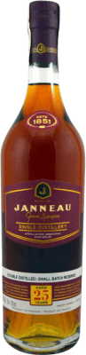 151,95 € Envio grátis | Armagnac Janneau França 25 Anos 70 cl