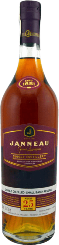 119,95 € Envío gratis | Armagnac Janneau Francia 25 Años 70 cl