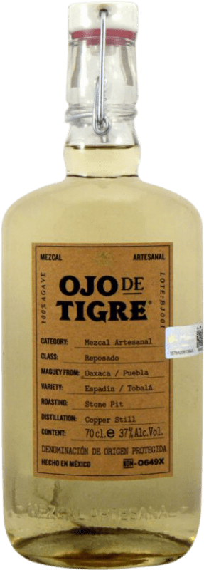 57,95 € 送料無料 | Mezcal Ojo de Tigre. Reposado メキシコ ボトル 70 cl