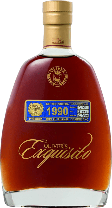 57,95 € Envio grátis | Rum Oliver & Oliver Exquisito República Dominicana Garrafa 70 cl