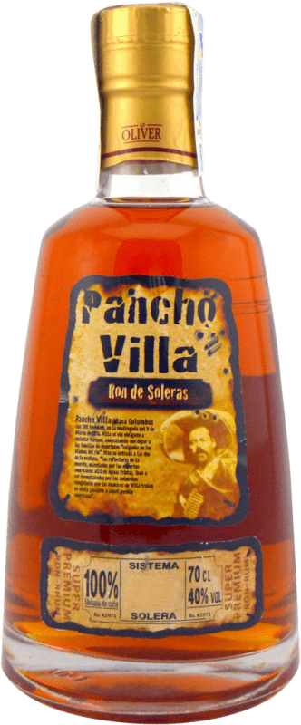 44,95 € 免费送货 | 朗姆酒 Oliver & Oliver Pancho Villa Super Solera — 雪利酒系统, Premium — 高端 多明尼加共和国 70 cl