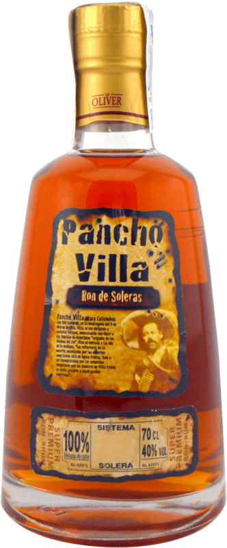 58,95 € Бесплатная доставка | Ром Oliver & Oliver Pancho Villa Solera Super Premium Доминиканская Респблика бутылка 70 cl
