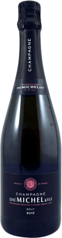 54,95 € Бесплатная доставка | Розовое вино José Michel Rosé брют A.O.C. Champagne шампанское Франция Pinot Black, Pinot Meunier бутылка 75 cl