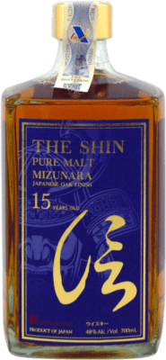 222,95 € Envío gratis | Whisky Single Malt Shinobu The Shin Mizunara Pure Japón 15 Años Botella 70 cl