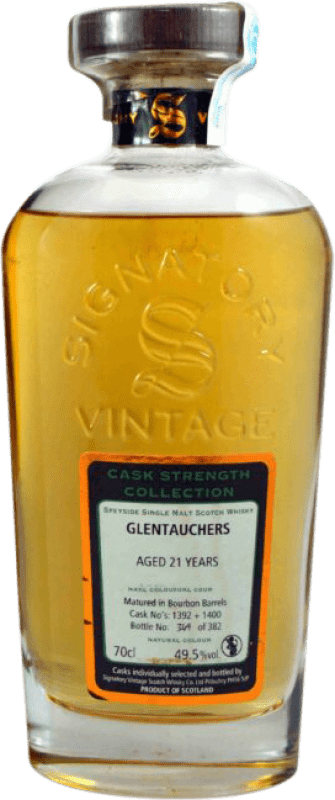 209,95 € 送料無料 | ウイスキーシングルモルト Signatory Vintage Cask Strength Collection at Glentauchers イギリス 21 年 ボトル 70 cl