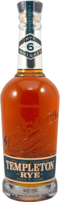 56,95 € Envio grátis | Whisky Bourbon Templeton Rye Strong Estados Unidos 6 Anos Garrafa 70 cl