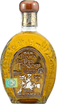 59,95 € Envio grátis | Tequila Selecto de Amatitan. Los Tres Toños Reposado México Garrafa 70 cl