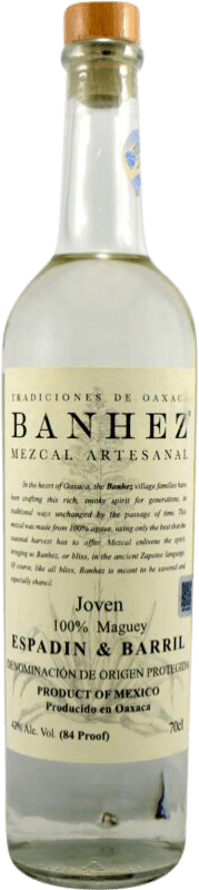 49,95 € 免费送货 | 梅斯卡尔酒 Banhez. Espadín & Barril 年轻的 墨西哥 瓶子 70 cl