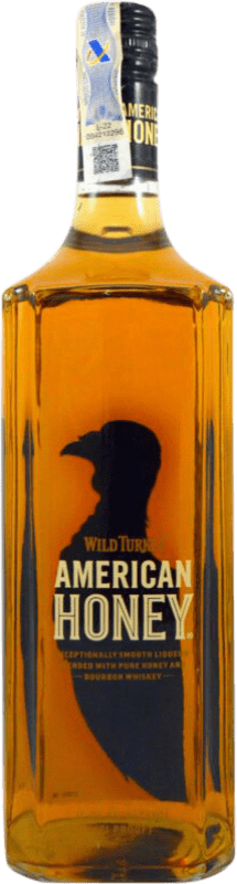 41,95 € Envío gratis | Whisky Bourbon Wild Turkey American Honey Estados Unidos Botella 1 L