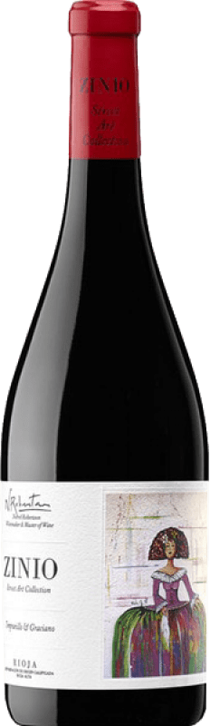11,95 € Envio grátis | Vinho tinto Patrocinio Zinio Tempranillo & Graciano D.O.Ca. Rioja La Rioja Espanha Tempranillo, Graciano Garrafa 75 cl
