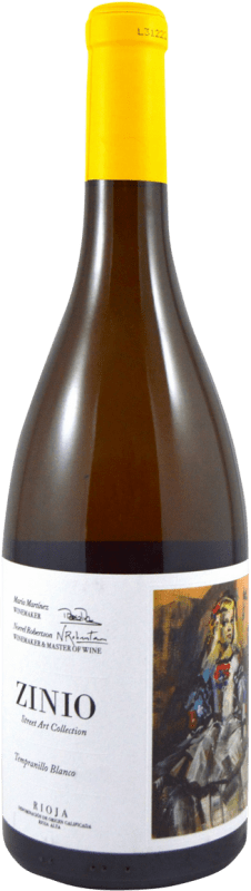 14,95 € Envío gratis | Vino blanco Patrocinio Zinio D.O.Ca. Rioja La Rioja España Tempranillo Blanco Botella 75 cl