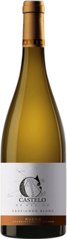 8,95 € Spedizione Gratuita | Vino bianco Castelo de Medina D.O. Rueda Castilla y León Spagna Sauvignon Bianca Bottiglia 75 cl