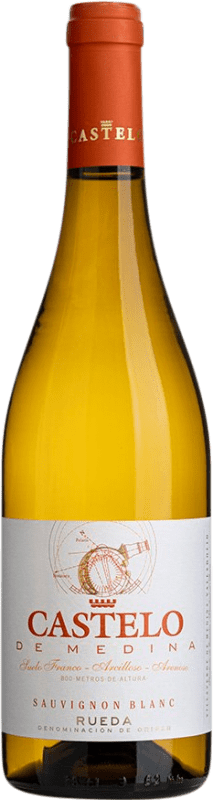 9,95 € Envoi gratuit | Vin blanc Castelo de Medina D.O. Rueda Castille et Leon Espagne Sauvignon Blanc Bouteille 75 cl