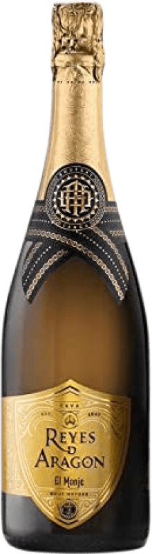 7,95 € Envío gratis | Espumoso blanco Reyes de Aragón El Monje Brut Nature Gran Reserva D.O. Cava España Macabeo, Chardonnay Botella 75 cl
