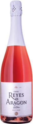 10,95 € Free Shipping | Rosé sparkling Reyes de Aragón Rosado Brut Aged D.O. Calatayud Spain Grenache Bottle 75 cl