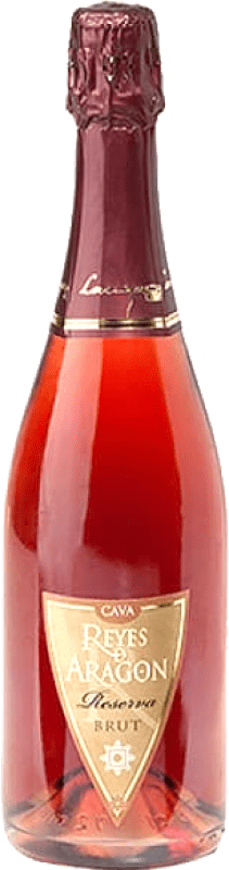 11,95 € 送料無料 | ロゼスパークリングワイン Reyes de Aragón Rosado Brut 高齢者 D.O. Cava スペイン Grenache ボトル 75 cl