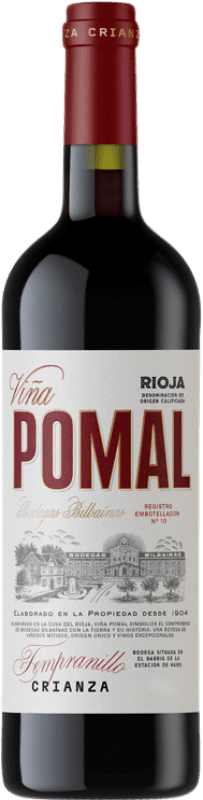 10,95 € Free Shipping | Red Wine Bodegas Bilbaínas Viña Pomal Crianza — Aged D.O.Ca. Rioja The Rioja Spain Tempranillo Bottle 75 cl