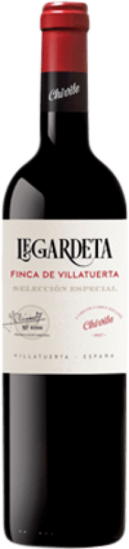 8,95 € Spedizione Gratuita | Vino Rosso Chivite Legardeta Finca de Villatuerta Selezione, Speciale Crianza — Invecchiato in Botte D.O. Navarra Navarra Spagna Tempranillo, Merlot, Syrah, Garnacha — Grenache 75 cl