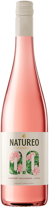 9,95 € Kostenloser Versand | Rosé-Wein Torres Natureo Rosado D.O. Penedès Katalonien Spanien Syrah, Cabernet Sauvignon Flasche 75 cl Alkoholfrei