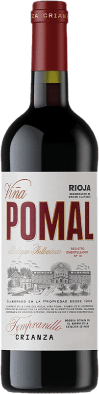 13,95 € 送料無料 | 赤ワイン Bodegas Bilbaínas Viña Pomal Centenario 高齢者 D.O.Ca. Rioja ラ・リオハ スペイン Tempranillo ボトル 75 cl