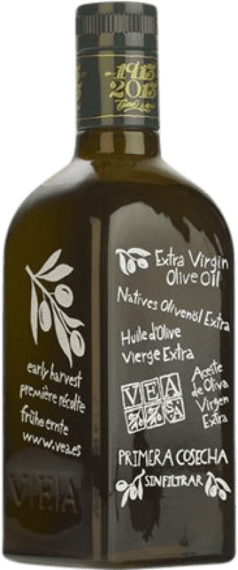 15,95 € Envío gratis | Aceite de Oliva Veá AOVE Virgen Extra Cataluña España Arbequina Botella Medium 50 cl