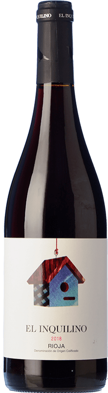 13,95 € Бесплатная доставка | Красное вино Viña Zorzal El Inquilino D.O.Ca. Rioja Ла-Риоха Испания Grenache Tintorera бутылка 75 cl