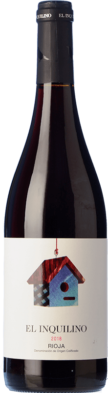 9,95 € Envio grátis | Vinho Tinto Viña Zorzal El Inquilino D.O.Ca. Rioja La Rioja Espanha Garnacha — Grenache Garrafa 75 cl