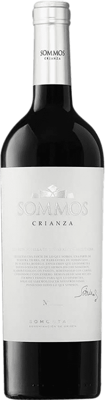 10,95 € Free Shipping | Red wine Sommos Aged D.O. Somontano Catalonia Spain Merlot, Syrah, Cabernet Sauvignon Bottle 75 cl