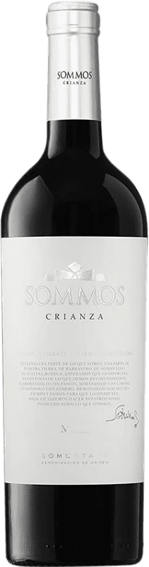 9,95 € Free Shipping | Red wine Sommos Crianza D.O. Somontano Catalonia Spain Merlot, Syrah, Cabernet Sauvignon Bottle 75 cl