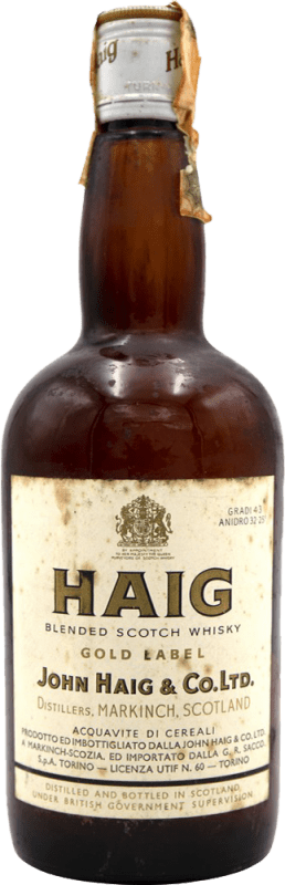 242,95 € Envio grátis | Whisky Blended John Haig & Co Gold Label Escócia Reino Unido Garrafa 70 cl