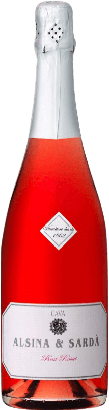 7,95 € Free Shipping | Rosé sparkling Alsina Sardà Rosado D.O. Cava Spain Trepat Bottle 75 cl
