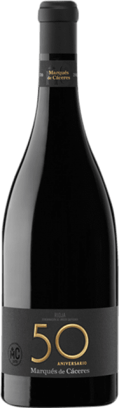 198,95 € Бесплатная доставка | Красное вино Marqués de Cáceres 50 Aniversario Резерв D.O.Ca. Rioja Ла-Риоха Испания Tempranillo, Grenache бутылка 75 cl