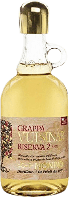 42,95 € Envio grátis | Aguardente Grappa Nonino Vuisinâr Itália 2 Anos Garrafa 70 cl