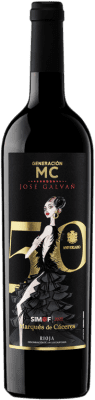 22,95 € Spedizione Gratuita | Vino Rosso Marqués de Cáceres Generación MC Simof José Galván 50th Edizione Limitata, Edición Especial Aniversario — Edizione Speciale Anniversario Crianza — Invecchiato in Botte D.O.Ca. Rioja La Rioja Spagna Tempranillo 75 cl