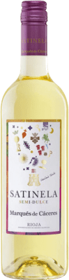 8,95 € Kostenloser Versand | Weißwein Marqués de Cáceres Satinela Halbtrocken Halbsüß Jung D.O.Ca. Rioja La Rioja Spanien Viura, Malvasía Flasche 75 cl