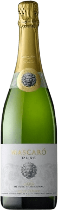 11,95 € Envoi gratuit | Vin Mousseux Blanc Mascaró Pure Brut Nature D.O. Cava Espagne Macabeo — Macabeu, Parellada Bouteille 75 cl