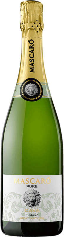 21,95 € Free Shipping | White Sparkling Wine Mascaró Brut Nature Pure D.O. Cava Spain Macabeo, Parellada 75 cl